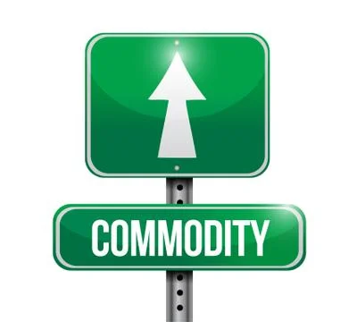 Commodity road sign illustration design Stock Illustration