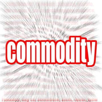Commodity word cloud Stock Illustration