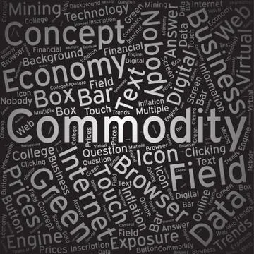 Commodity,Word cloud art background 스톡 일러스트