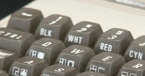 Commodore 64 - Rotating - Retro Computer - Bettendorf, IA - July 30, 2025 Stock Footage 314058666