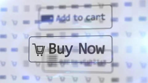 Common 3D illustration  of a white internet shop screen with such inscription Stock Illustration