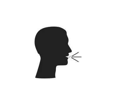 Common cold, cough, flu icon. Vector illustration, flat design. Stock Illustration