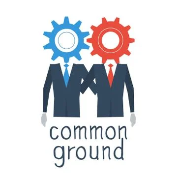 Common ground concept Stock Illustration