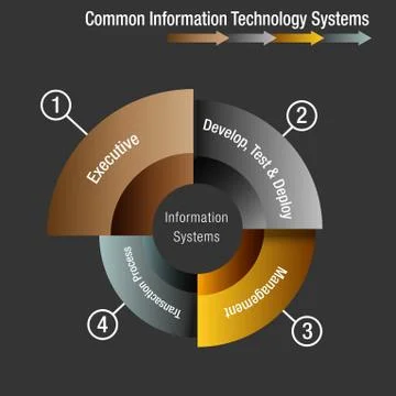 Common Information Technology Systems Stock Illustration