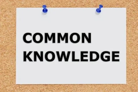 Common Knowledge concept 스톡 일러스트
