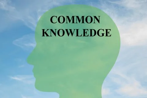 Common Knowledge - mental concept 스톡 일러스트
