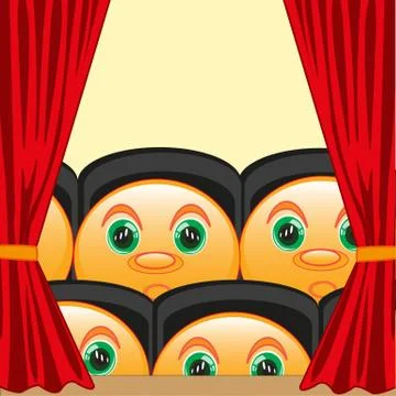 Common-room full smiley Stock Illustration