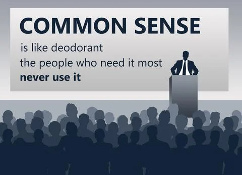 Common sense Stock Illustration