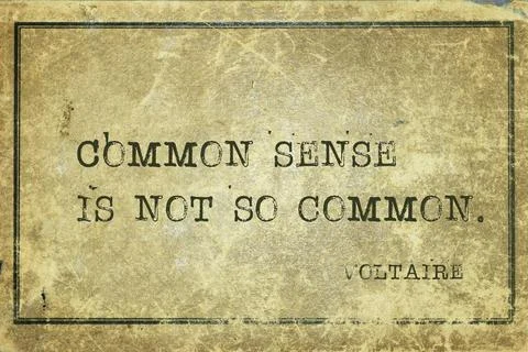 Common sense Voltaire イラスト素材