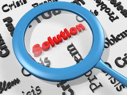 Common solution concept Stock Illustration