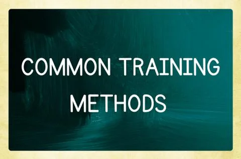 Common training methods Stock Photos