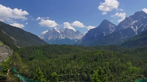 Common view of mountain in Austrian Alps, Tilrol 스톡 동영상 51408699