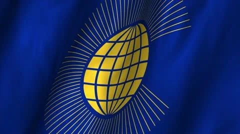 Common Wealth Waving Flag Stock Footage 12249110