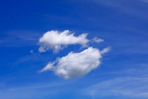 Common white cloud Stock Photos
