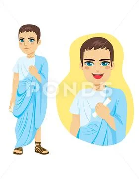 Commoner Roman Citizen Stock Illustration