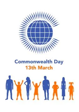 Commonwealth Day illustration Stock Illustration