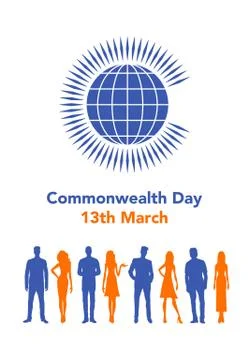Commonwealth Day illustration Stock Illustration