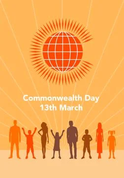 Commonwealth Day illustration Stock Illustration