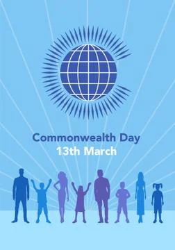 Commonwealth Day illustration Illustrazione stock