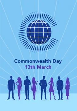 Commonwealth Day illustration Stock Illustration