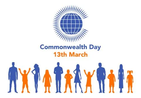 Commonwealth Day illustration Stock Illustration