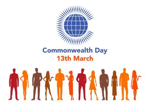 Commonwealth Day illustration Stock Illustration