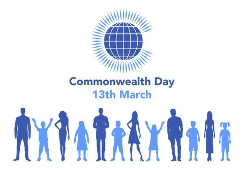 Commonwealth Day illustration Stock Illustration
