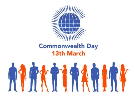 Commonwealth Day illustration Stock Illustration