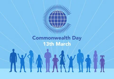 Commonwealth Day illustration Stock Illustration