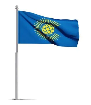 Commonwealth of Nations flag on white background Stock Illustration