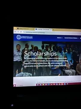 Commonwealth Scholarships website user interface Stockfoto's