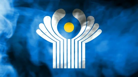 Commonwealth smoke waving flag 動画素材 98281825