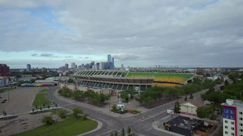 Commonwealth Stadium in Edmonton, AB, Canada, Morning of June 9th, 2024 Stock Footage 277314078