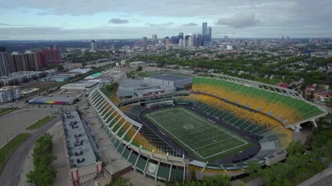Commonwealth Stadium in Edmonton, AB, Canada, Morning of June 9th, 2024 Stock Footage 277314768