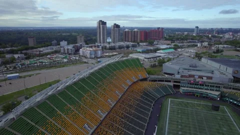 Commonwealth Stadium in Edmonton, AB, Canada, Morning of June 9th, 2024 Stock Footage 277314771