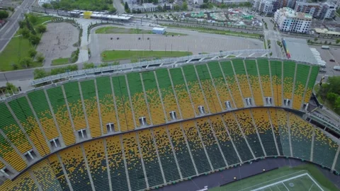 Commonwealth Stadium in Edmonton, AB, Canada, Morning of June 9th, 2024 Stock Footage 277314874
