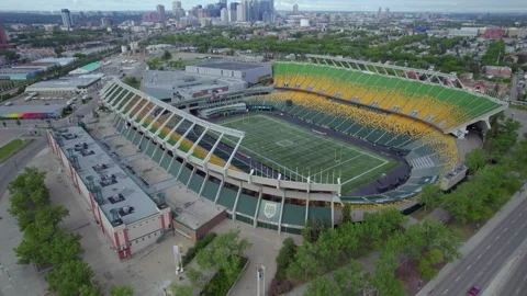 Commonwealth Stadium in Edmonton, AB, Canada, Morning of June 9th, 2024 Stock Footage 277314974