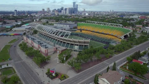 Commonwealth Stadium in Edmonton, AB, Canada, Morning of June 9th, 2024 Stock Footage 277314978