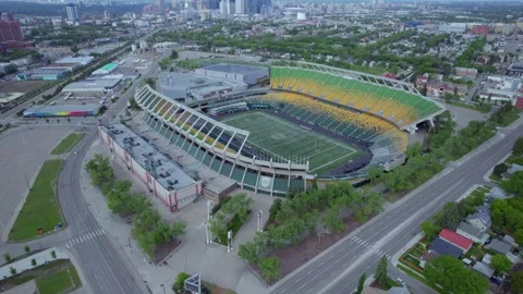Commonwealth Stadium in Edmonton, AB, Canada, Morning of June 9th, 2024 Stock Footage 277314980