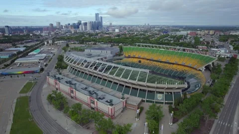 Commonwealth Stadium in Edmonton, AB, Canada, Morning of June 9th, 2024 Stock Footage 277315053