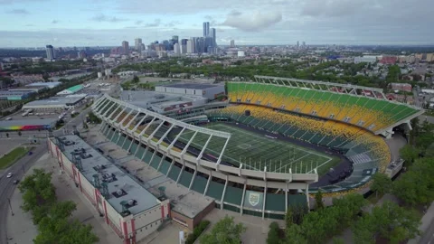 Commonwealth Stadium in Edmonton, AB, Canada, Morning of June 9th, 2024 Stock Footage 277315068