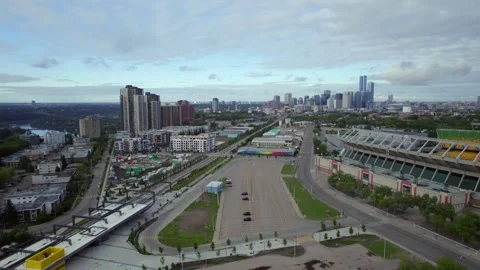 Commonwealth Stadium in Edmonton, AB, Canada, Morning of June 9th, 2024 Stock Footage 277315074