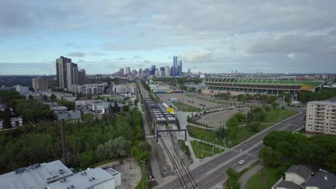 Commonwealth Stadium in Edmonton, AB, Canada, Morning of June 9th, 2024 Stock Footage 277315076