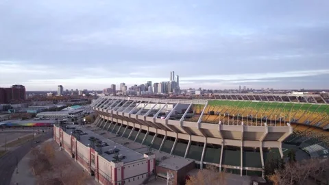 Commonwealth Stadium in Edmonton Stock Footage 253758836
