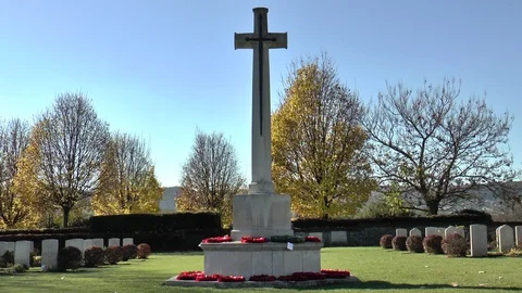 Commonwealth War Graves Budapest Stock Footage 100364242