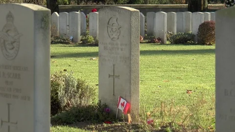 Commonwealth War Graves Cemetery Budapest Stock Footage 101179087