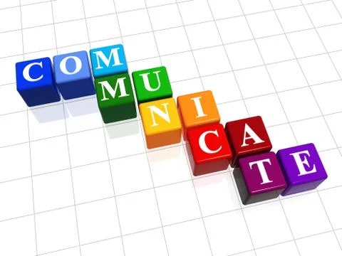 Communicate in colour Stock Illustration