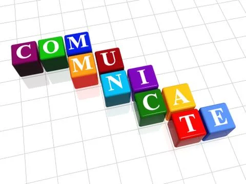 Communicate in colour Stock Illustration