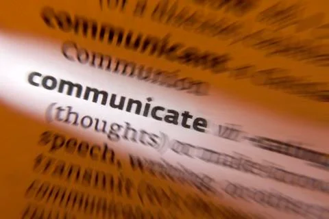 Communicate - Dictionary Definition Stock Photos