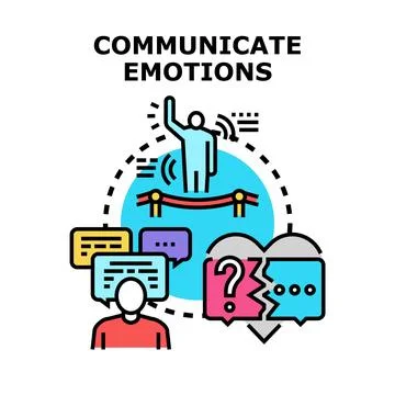 Communicating emotions for effective personal expression and understanding Stock Illustration